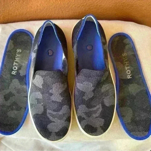 Rothy's " The Original Slip-On Sneaker" Gray Camo Women's Size 6.5 EUC! - Picture 12 of 14